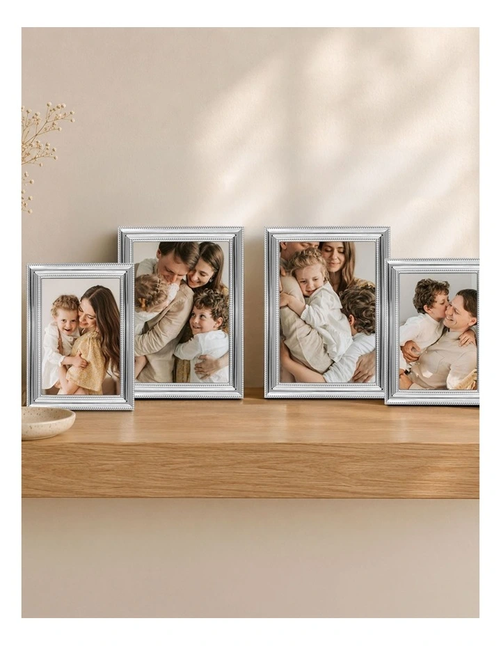 Valentine Metal Photo Frame Mixed Sizes Bundle (4 Pack) in Silver image 2