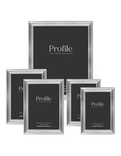 Valentine Metal Photo Frame Mixed Sizes Bundle (5 Pack) in Silver