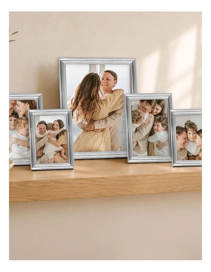 Valentine Metal Photo Frame Mixed Sizes Bundle (5 Pack) in Silver image 2