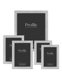 Matrix Metal Photo Frame Mixed Sizes Bundle (5 Pack) in Silver