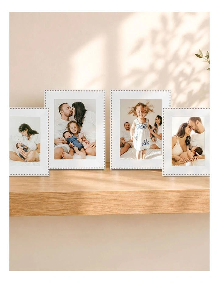 Noble Metal Photo Frame Mixed Sizes Bundle (4 Pack) in White image 2