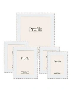 Noble Metal Photo Frame Mixed Sizes Bundle (5 Pack) in White