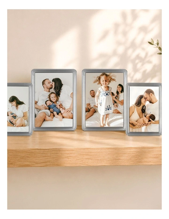 Heirloom Metal Photo Frame Mixed Sizes Bundle (4 Pack) in Silver image 2