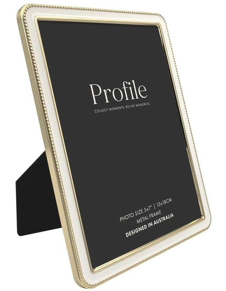 Heirloom Metal Photo Frame Mixed Sizes Bundle (5 Pack) in White/Gold image 3