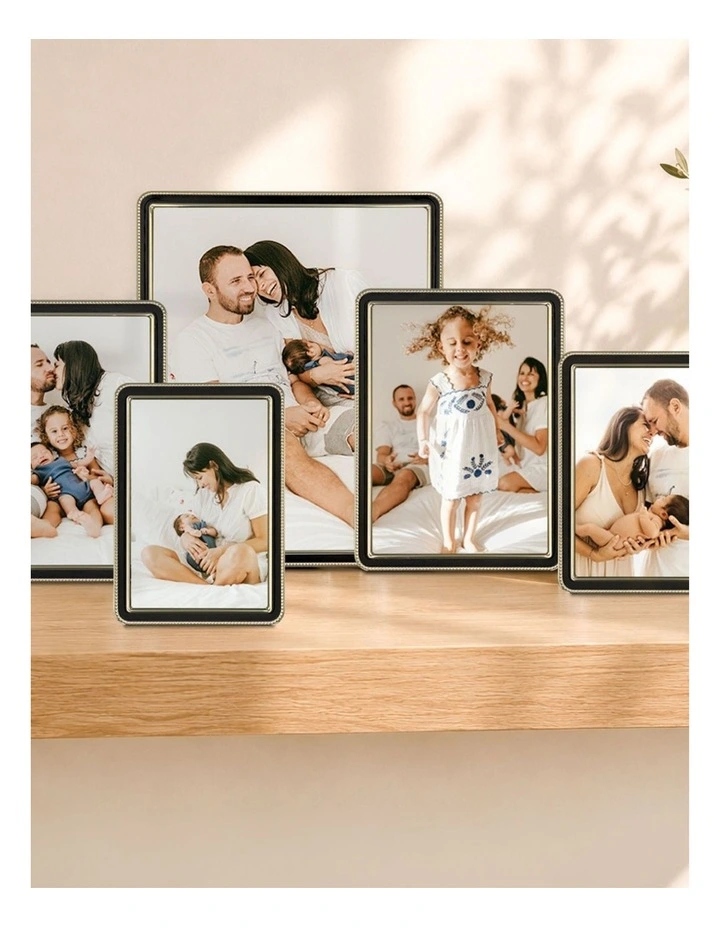 Heirloom Metal Photo Frame Mixed Sizes Bundle (5 Pack) in Black/Gold image 2