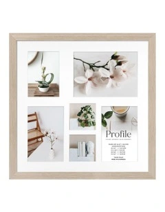 Australia Made Timber Collage Photo Frame Multi Gallery 14x14 in Polar Birch