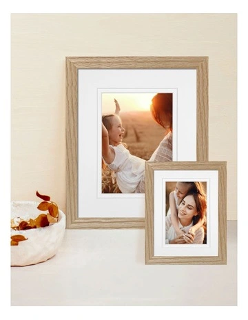 Australian Made Timber Photo Frame 8x10"/5x7" in Natural Oak