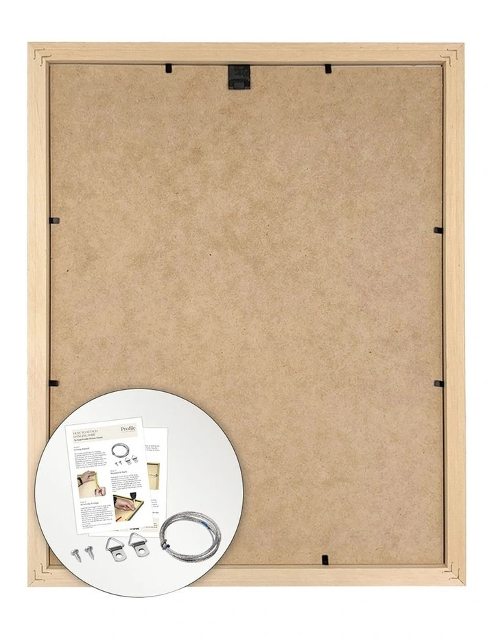 Australian Made Timber Photo Frame 11x14"/8x10" in Natural Oak image 4