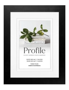Australian Made Timber Photo Frame 6x8"/4x6" in Black
