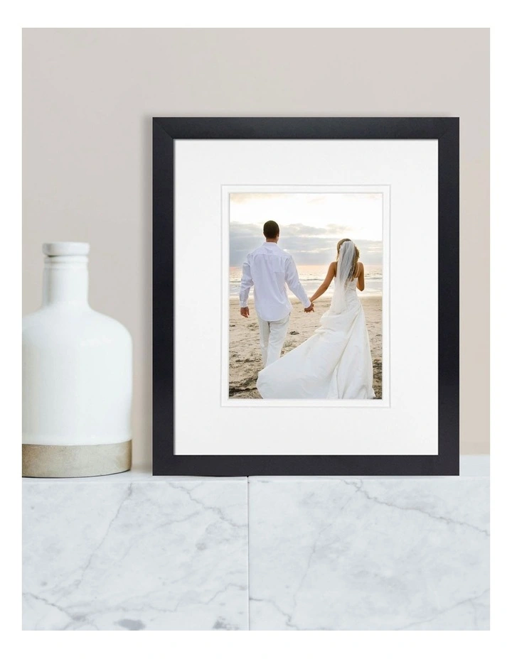 Australian Made Timber Photo Frame 10x12"/6x8" in Black image 2