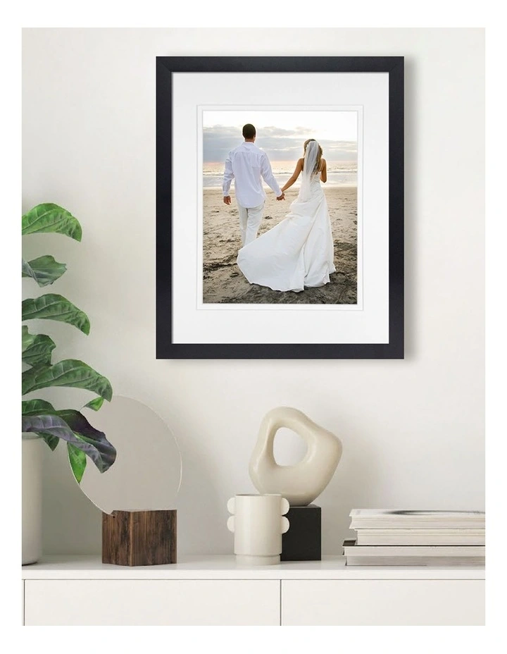 Australian Made Timber Photo Frame 11x14"/8x10" in Black image 2