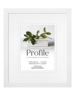 Australian Made Timber Photo Frame 10x12"/6x8" in White