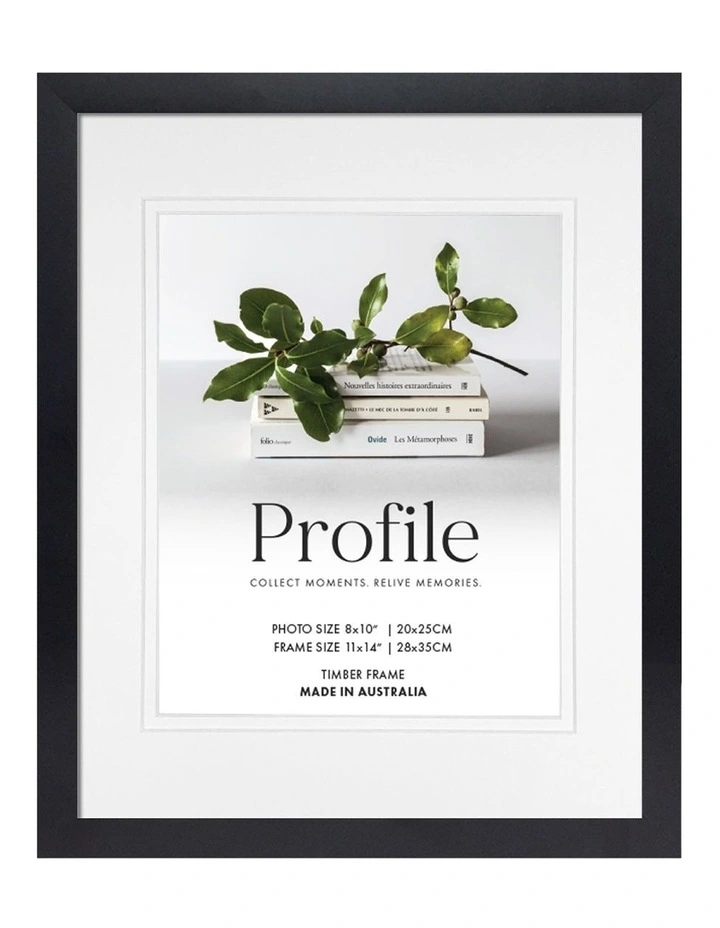 Australia Made Timber Photo Frame 11x14"/8x10" (3 Pack) in Black image 2