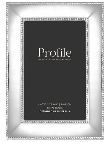 Romance Metal Photo Frame 4x6 in Silver