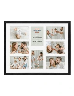 Premium Collage Photo Frame 16x20 4x6 8 Photos in Black