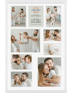 Premium Collage Photo Frame 20x30 9 Photos in White