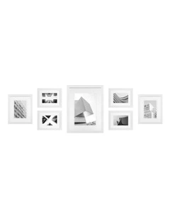 Premium White 7 Piece Gallery Photo Wall Frame Set
