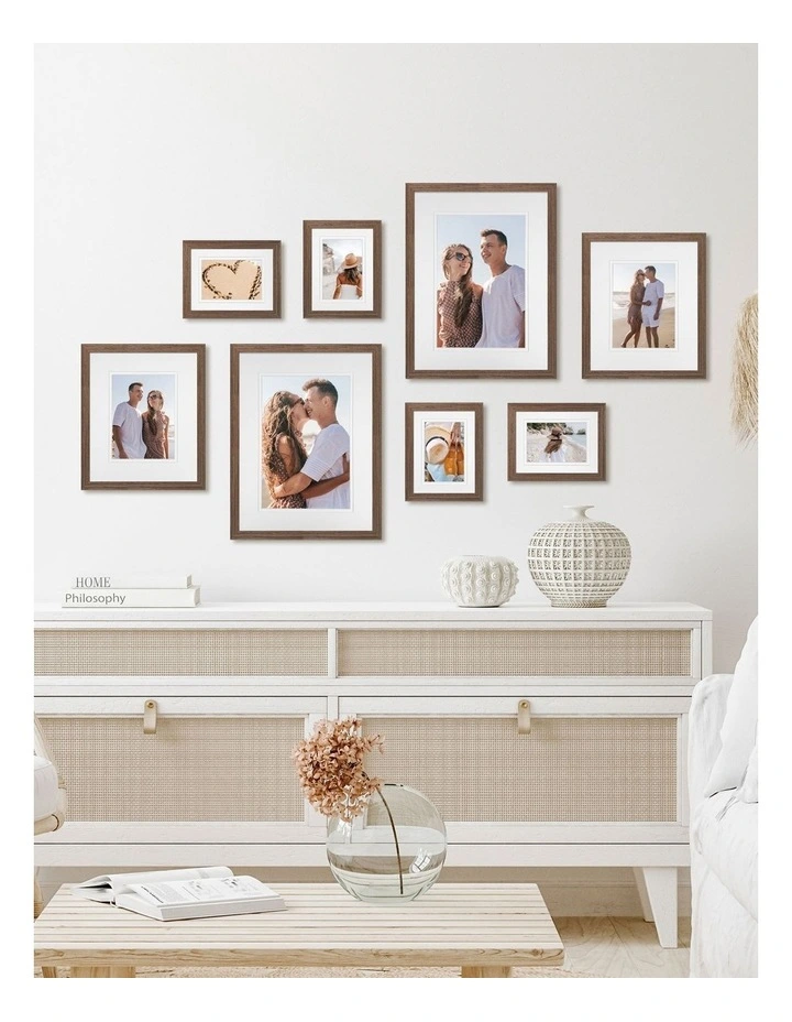 Australian Made Gallery Wall Set J (8 Frames) in Chestnut image 2