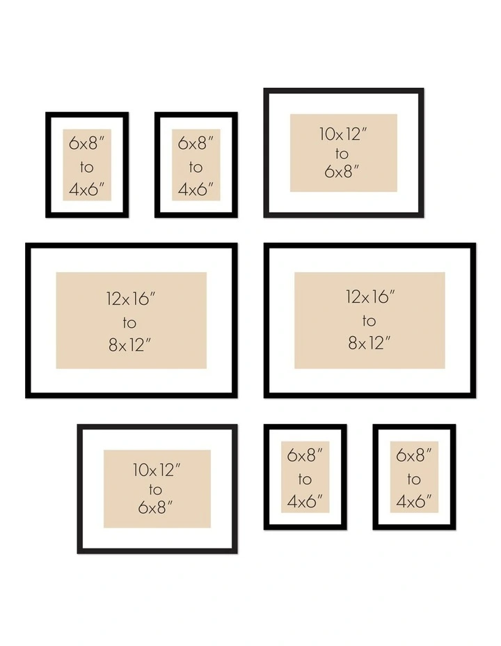Australian Made Gallery Wall Set J (8 Frames) in Chestnut image 5