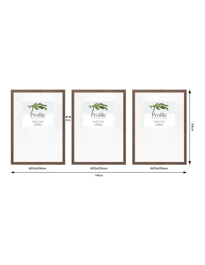 Australian Made Gallery Wall Set K (3 Frames) in Chestnut image 3