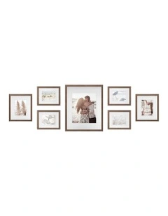 Australian Made Gallery Wall Set M (7 Frames) in Chestnut