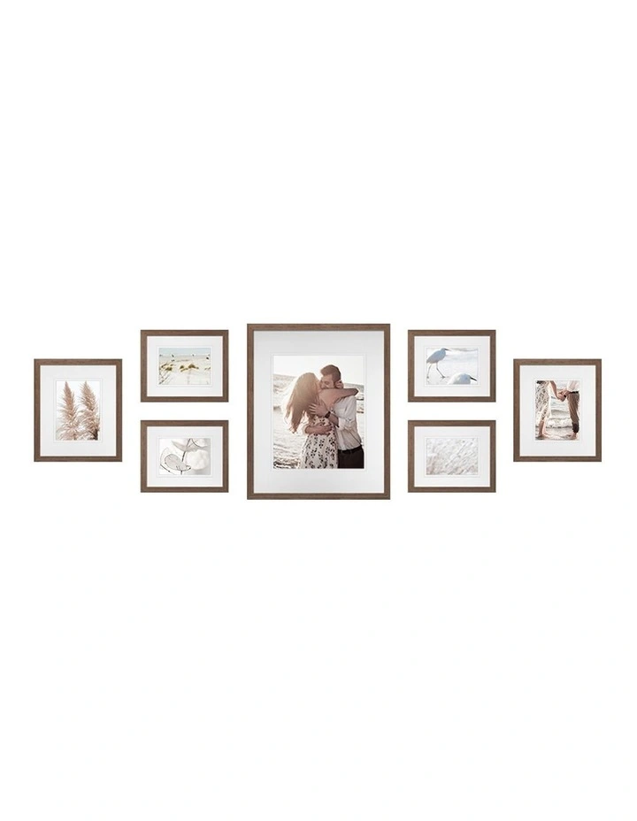 Australian Made Gallery Wall Set M (7 Frames) in Chestnut image 1