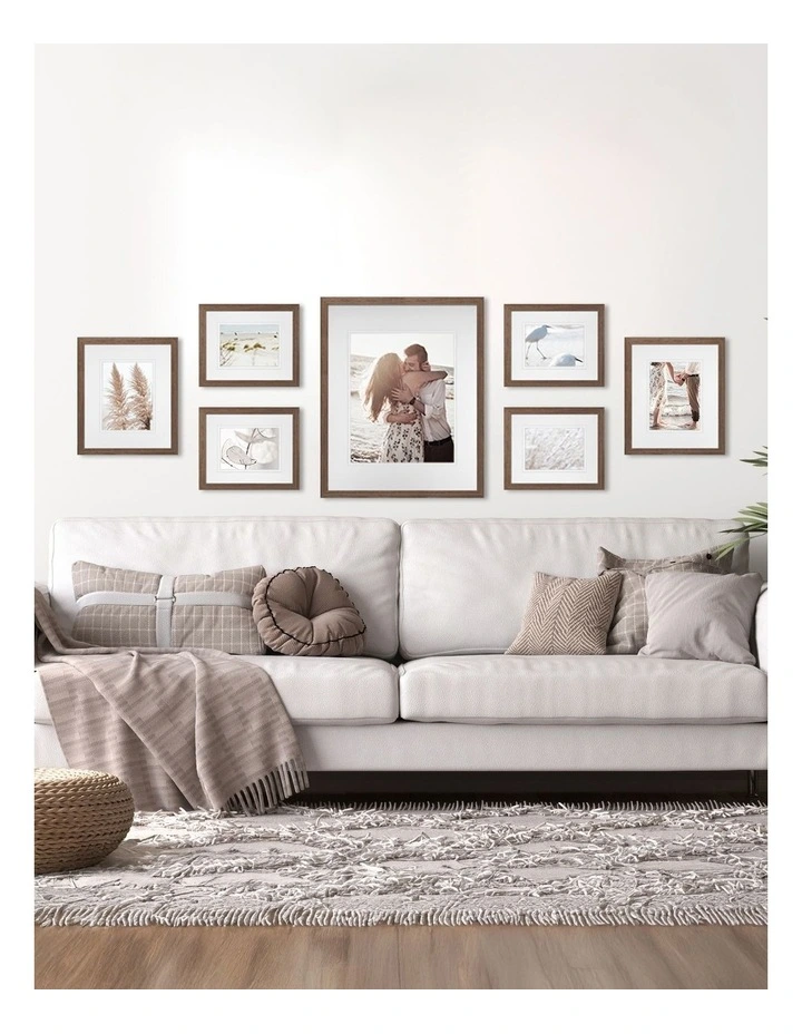 Australian Made Gallery Wall Set M (7 Frames) in Chestnut image 2
