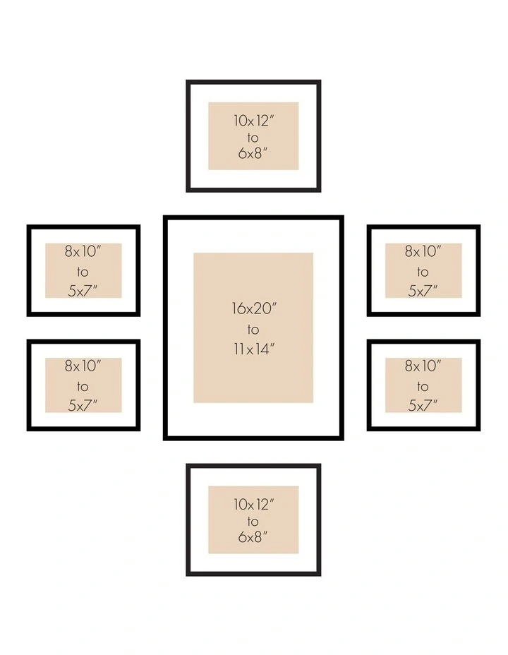 Australian Made Gallery Wall Set M (7 Frames) in Chestnut image 5