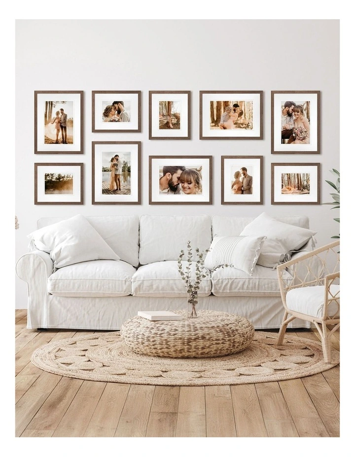 Australian Made Gallery Wall Set N (10 Frames) in Chestnut image 2