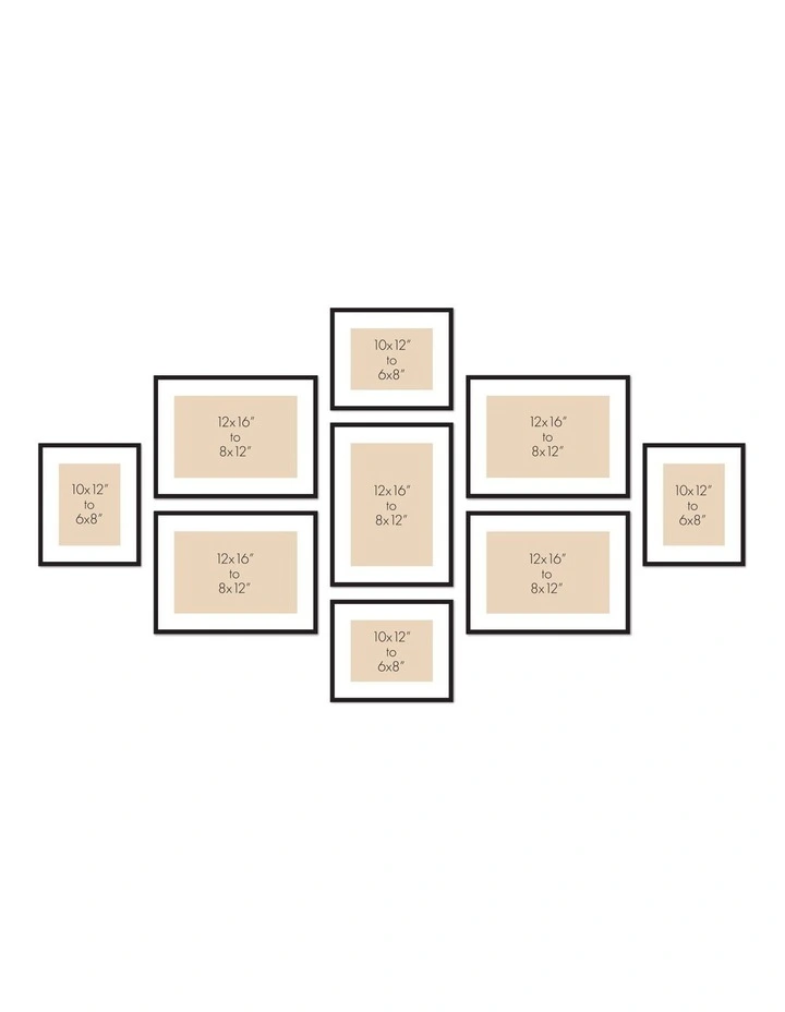 Australian Made Gallery Wall Set N (10 Frames) in Chestnut image 5
