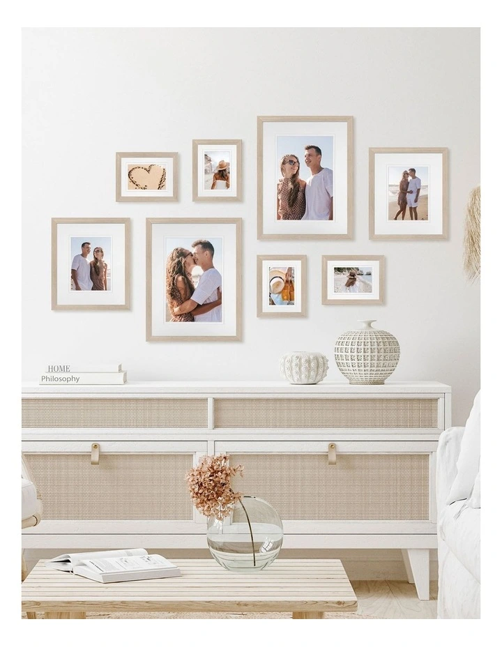 Australian Made Gallery Wall Set J (8 Frames) in Polar Birch image 2