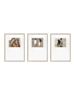 Australian Made Gallery Wall Set K (3 Frames) in Polar Birch