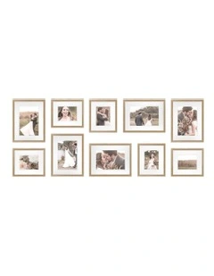 Australian Made Gallery Wall Photo Frame Set N 10x in Natural Oak