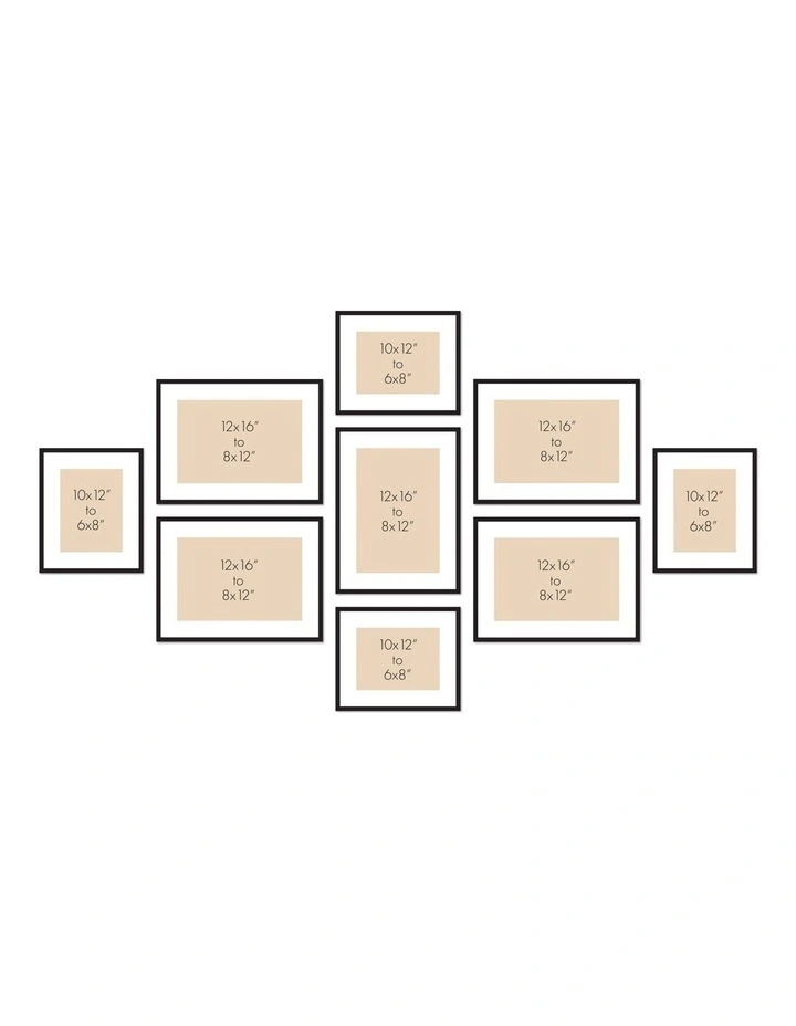 Australian Made Gallery Wall Photo Frame Set N 10x in Natural Oak image 5