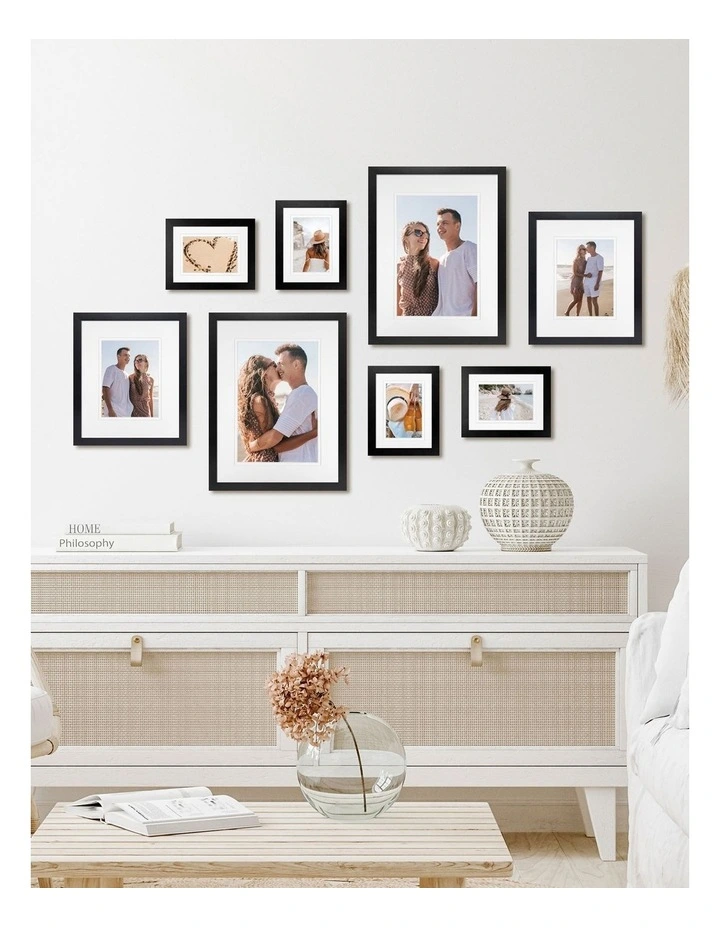 Australian Made Gallery Wall Set J (8 Frames) in Black image 2
