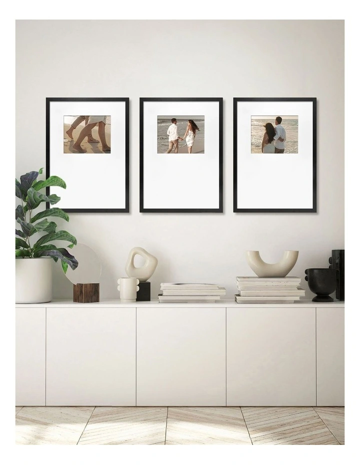 Australian Made Gallery Wall Set K (3 Frames) in Black image 2