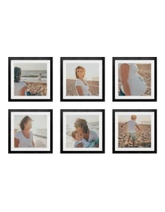 Australian Made Gallery Wall Set L (6 Frames) in Black