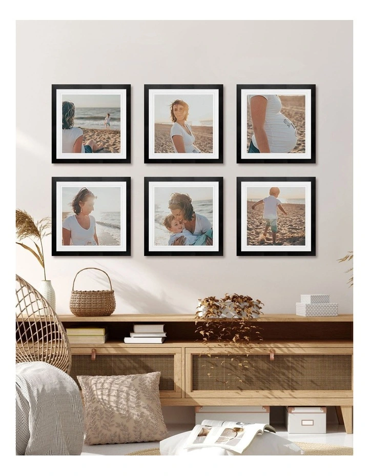 Australian Made Gallery Wall Set L (6 Frames) in Black image 2