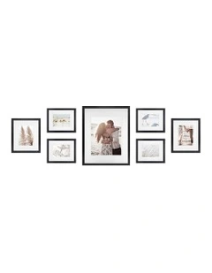 Australian Made Gallery Wall Set M (7 Frames) in Black
