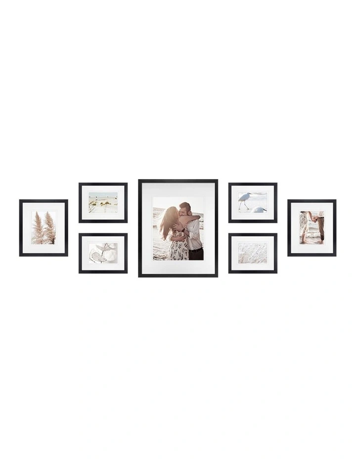 Australian Made Gallery Wall Set M (7 Frames) in Black image 1