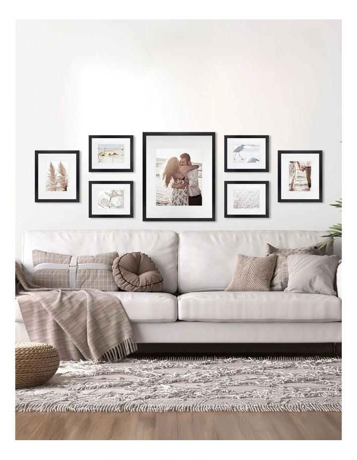 Australian Made Gallery Wall Set M (7 Frames) in Black image 2