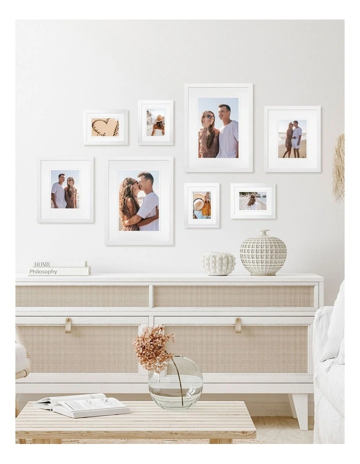 Australian Made Gallery Wall Set J (8 Frames) in White image 2