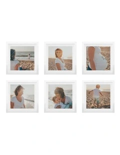 Australian Made Gallery Wall Set L (6 Frames) in White