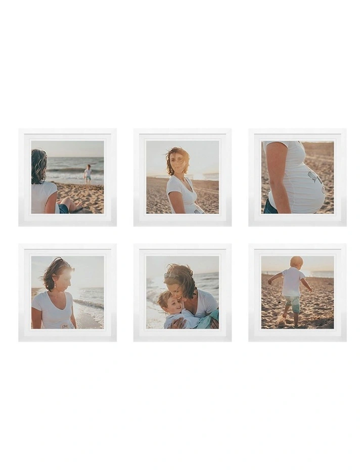 Australian Made Gallery Wall Set L (6 Frames) in White image 1