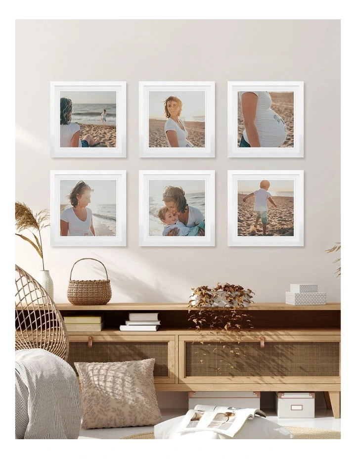 Australian Made Gallery Wall Set L (6 Frames) in White image 2