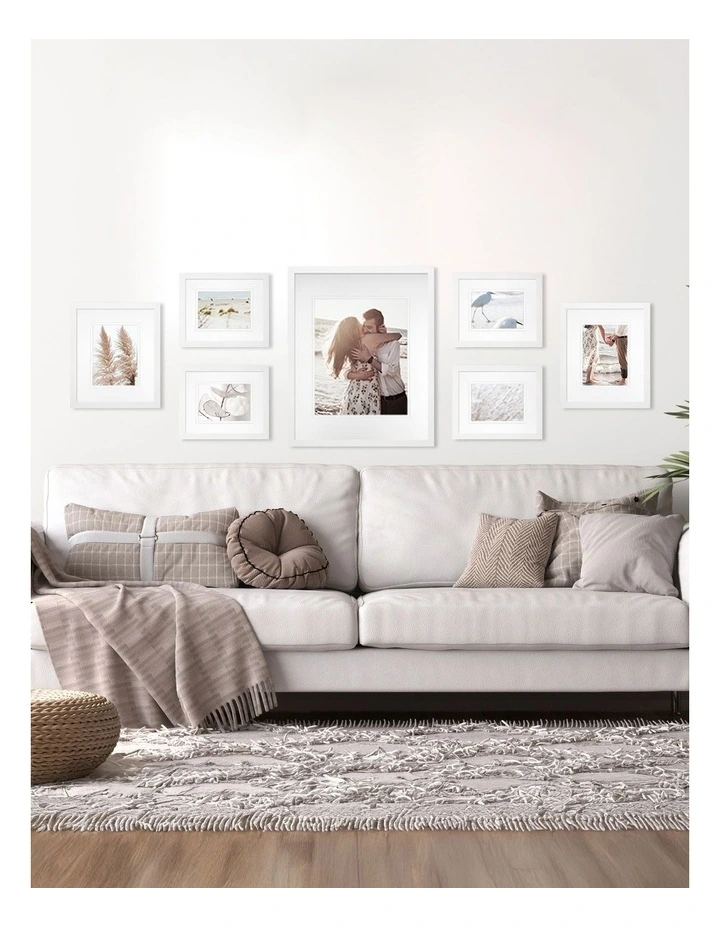 Australian Made Gallery Wall Set M (7 Frames) in White image 2