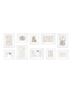 Australian Made Gallery Wall Set N 10 Frames in White