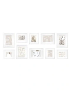 Australian Made Gallery Wall Set N (10 Frames) in White