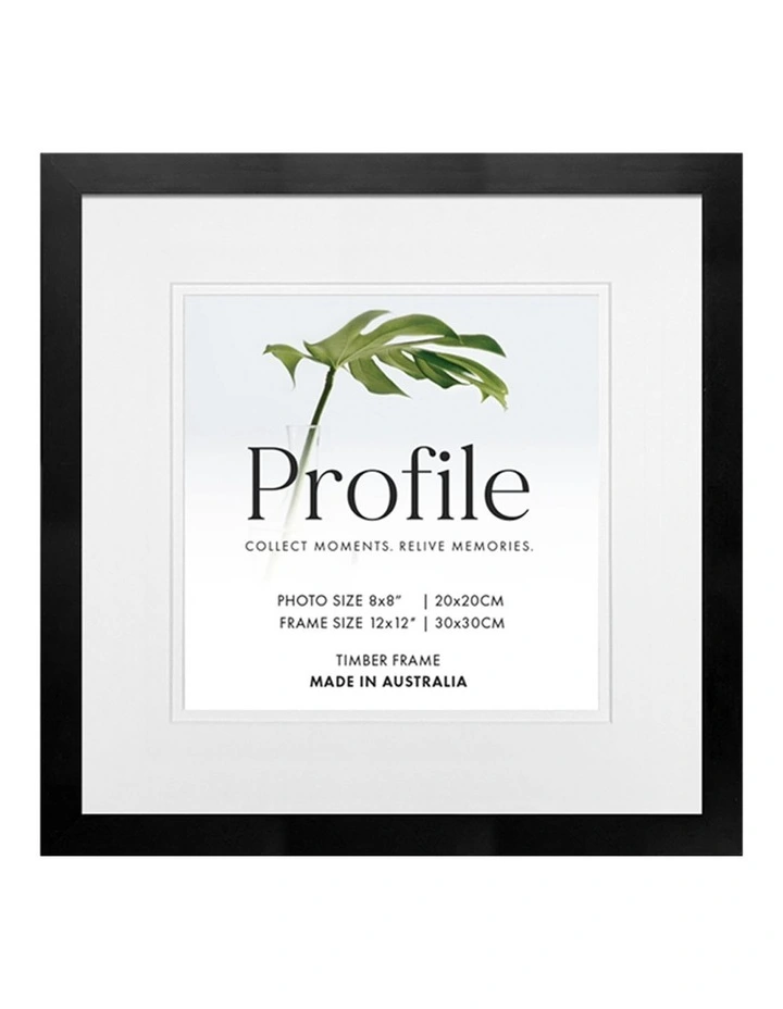 Australian Made Timber Photo Frame 12x12/8x8 (3 Pack) in Black image 4