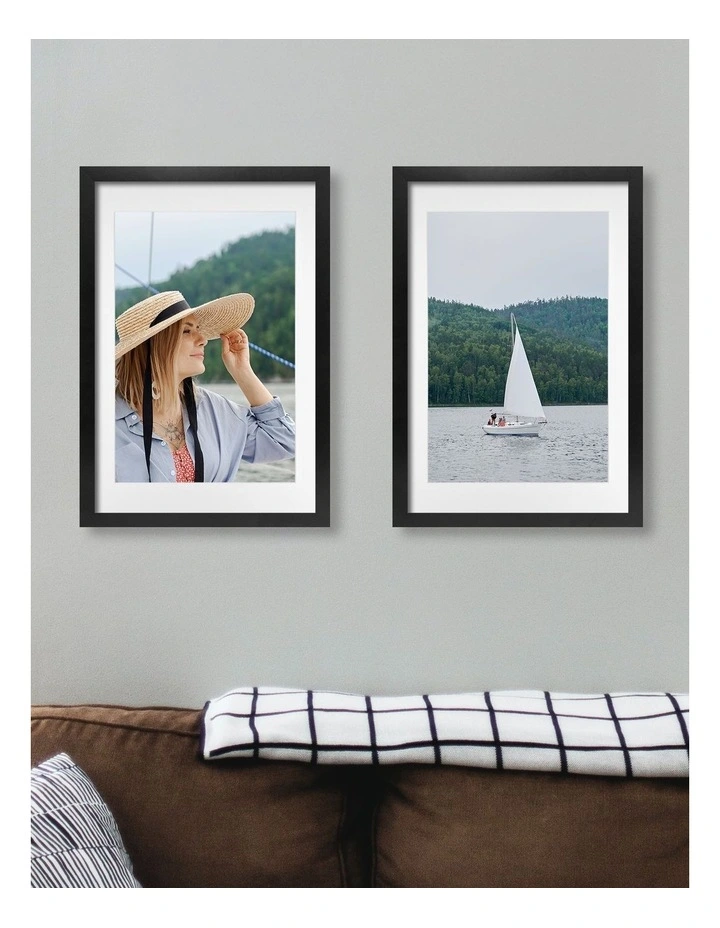 Australian Made Timber Photo Frame 12x18/10x15 (3 Pack) in Black image 2